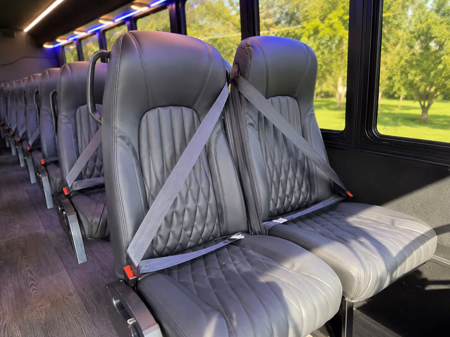 18 passenger minibus inside