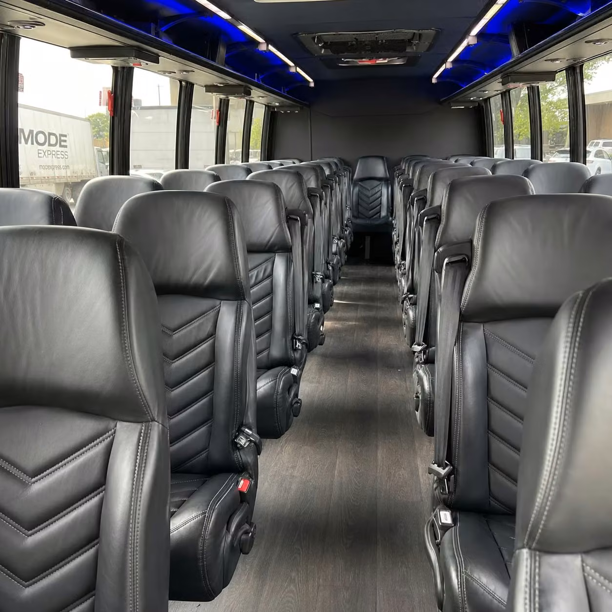 25 passenger minibus interior